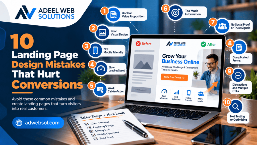 10 Landing Page Design Mistakes That Hurt Conversions